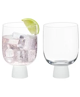 Anton Studio Designs Oslo Double Old Fashioned Tumblers Frost, Set of 2