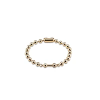 UNOde50 Sterling Silver and 18k Gold Multiple Beads Bracelet