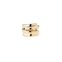 UNOde50 18k Gold Plated Irregular Metal Alloy Ring