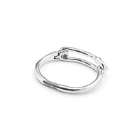 UNOde50 Sterling Silver-Plated Metal Alloy Safety Pin Clasp Bracelet