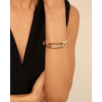 UNOde50 Sterling Silver-plated and 18K Gold Metal Rigid Bracelet