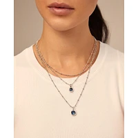 UNOde50 Sterling Silver Triple Midi Water Drop Necklace