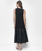 Dkny Women's Mixed-Media Midi Dress