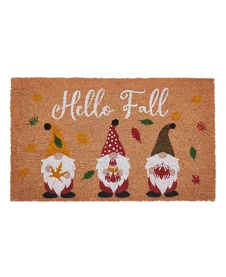 Vcny Home Hello Fall Gnome Coir Outdoor Doormat, 18" x 30"