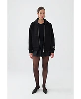 Nocturne Women's Zippered Kangaroo Pocket Sweatshirt