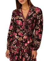 Adrianna by Papell Women's Floral-Print Button-Front Dress