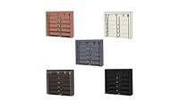 Slickblue 7-Tier Portable Shoe Rack with Fabric Cover for Organized Storage and Closet Organization