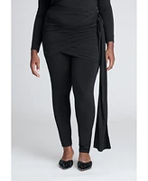 Eloquii Plus Draped Mini Skirt Legging