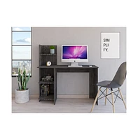 Depot E-Shop Toronto 120 Writing Desk, Four Shelves