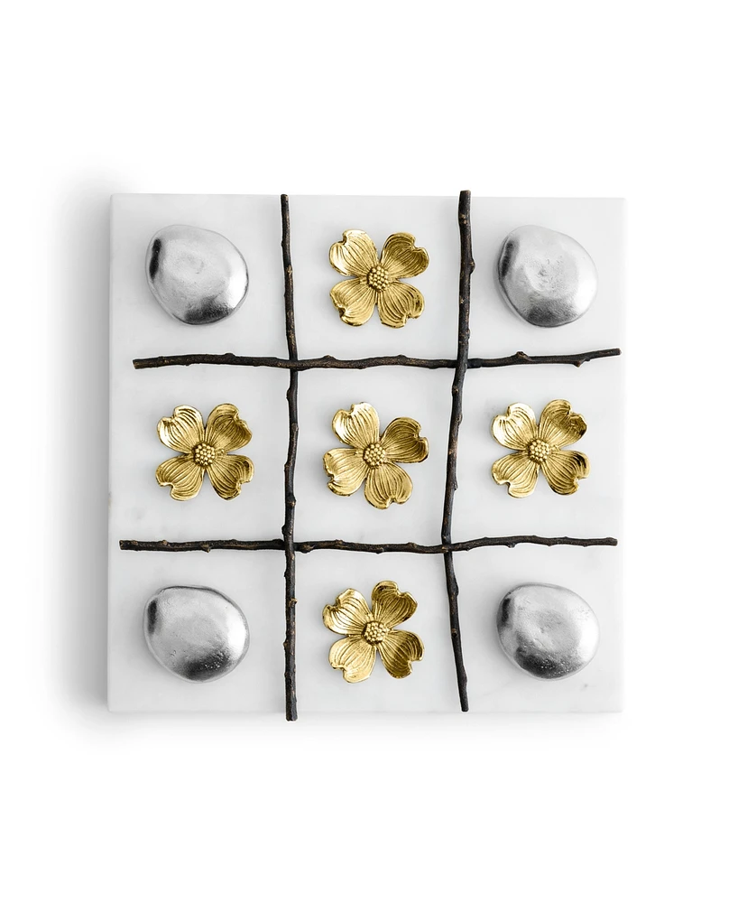 Michael Aram Dogwood Tic Tac Toe, 9" x 9"