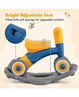Hongge 3 in 1 Rocking Horse with Detachable Balance Board and Seat
