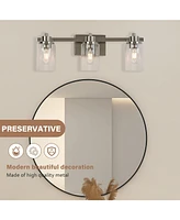 Flynama Vanity light 4.33-in 3-Light Matte Bronze Industrial Vanity Light