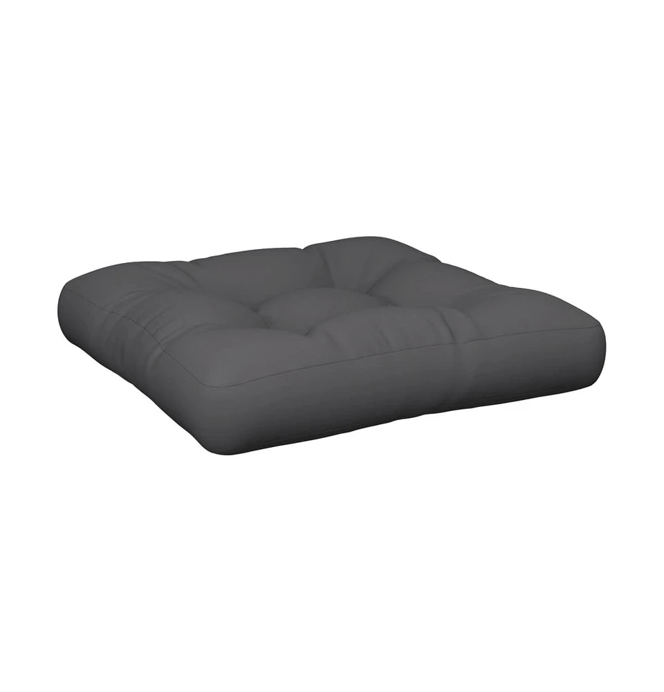 vidaXL Pallet Cushion 23.6"x23.6"x4.7" Gray Fabric