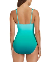 Bleu by Rod Beattie Beat The Heat Ruched Underwire One-Piece Swimsuit