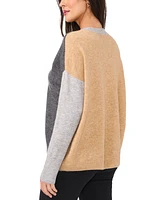 Vince Camuto Women's Colorblocked Raglan-Sleeve Sweater