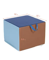 ECR4Kids SoftZone Children's Cozy Cubes, Earthtone, 4-Pack