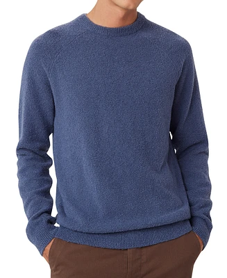 Frank And Oak Men's Textured Crewneck Long Sleeve Sweater