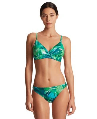 Lauren Ralph Lauren Womens Printed Twist Front Bikini Top Twisted Side Tab Bottoms