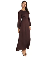 Donna Morgan Women's Cutout Tie-Back Maxi Dress