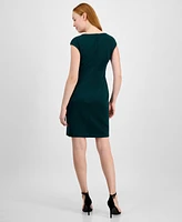 Connected Women's Embellished-Front Sheath Dress