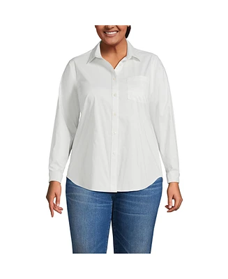 Lands' End Plus Cooling Button Front Shirt