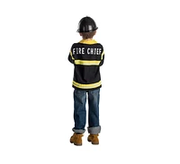 Dress Up America Fire Fighter Role-Play Set Black - Kids Boys & Girls