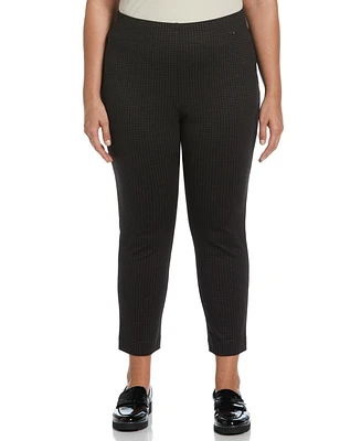 Rafaella Plus Houndstooth Pull On Pants