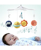 The Peanutshell Spectacular Space Baby Musical Crib Mobile, 12 Lullabies