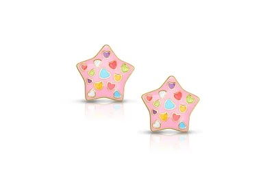 Lily Nily Girls Puffed Star Stud Earrings