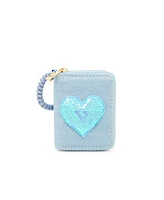 Tiny Treats + Zomi Gems Girls Sequin Heart Spiral Strap Wallet