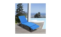 Slickblue S-Shaped Woven Rattan Bed Stylish and Comfortable Furniture for Outdoor or Indoor Spaces
