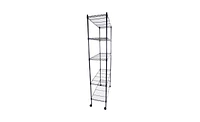 Slickblue 5-Layer Chrome Plated Iron Shelf with 1.5" Nylon Wheels