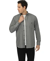 Vustra Men's Coastal Slate Button-Down Shirt