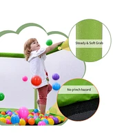 Slickblue 55" Toddlers Trampoline with Safety Enclosure Net & Balls