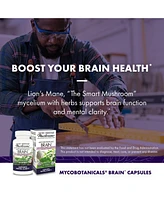 Host Defense MycoBotanicals Brain Capsules - Brain Support Supplement with Lion's Mane, Reishi & Cordyceps Mushroom