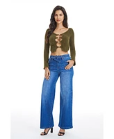 Bayeas Cloe High Rise Wide Leg Jeans Starlight