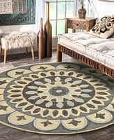 Closeout! Lr Home Radiance RDC54054 6' x 6' Round Area Rug