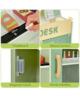 Hongge Kids Wooden Supermarket Play Toy Set with Checkout Counter