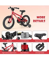 Hongge 16-Inch Kids Bike Ages 4-7 with Handbrake and Coaster Brake and Bell Ring-16 inches