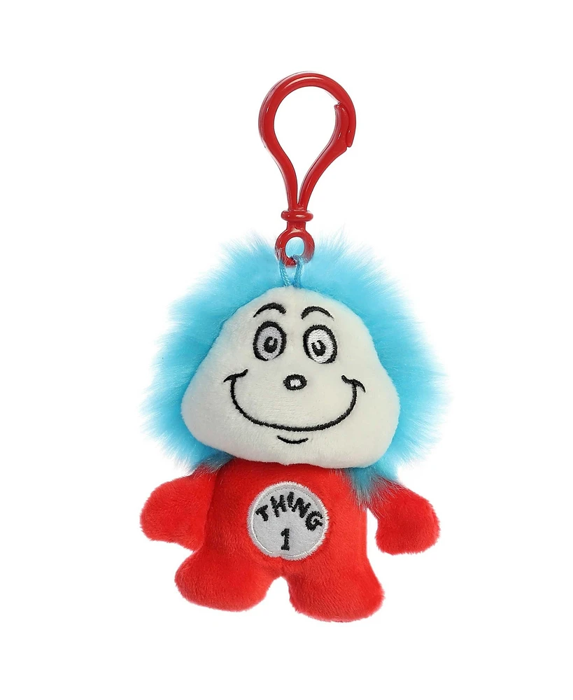 Aurora Mini Thing One Keychain Dr. Seuss Whimsical Plush Toy Red 4"