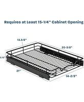 Florida Brands Black Pull Out Cabinet Organizer x 21 In