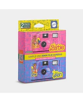 Retrospekt Barbie and Ken Preloaded 35MM Film Simple-Use Cameras (Double Pack)