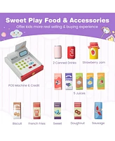 Hongge Kids Grocery Store Playset with Cash Register Pos Machine