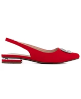 Jones New York Women's Quarry Pointed Toe Ornament Slingback Flats