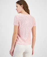 Anne Klein Women's Sequined T-Shirt