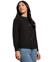 Jones New York Women's Saddle-Shoulder Button Cardigan