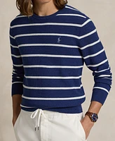 Polo Ralph Lauren Men's Striped Mesh-Knit Cotton Sweater