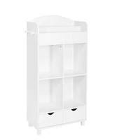 RiverRidge Home Book Nook Collection Kids Cubby Storage Cabinet with Bookrack