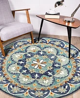 Lr Home Radiance RDC54099 6' x 6' Round Area Rug