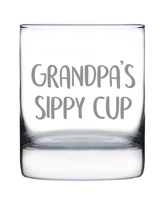 Bevvee Grandpa's Sippy Cup Whiskey Rocks Glass